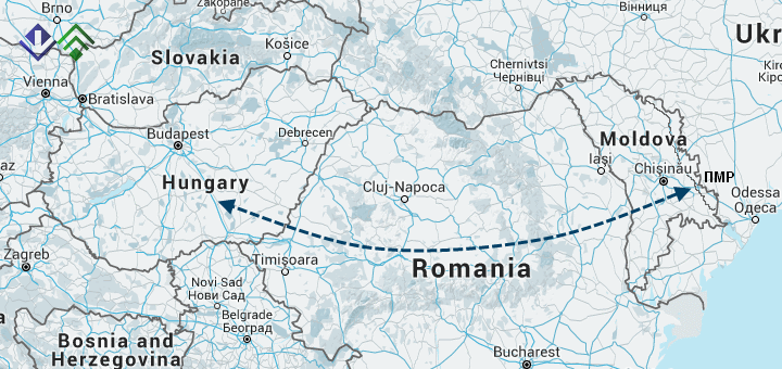 Грузоперевозки из Венгрии в Приднестровье